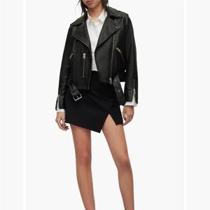 All saints balfern leather biker jacket